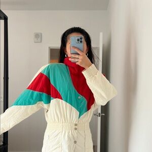 Vintage Colorblock Ski Suit